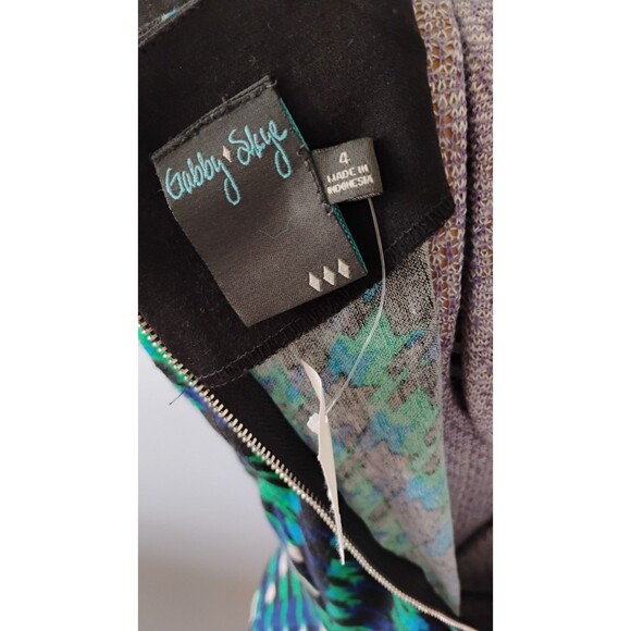 Gabby Skye Houndstooth Knit Dress Women's sz 4 Career Office Work Party NWT - Picture 6 of 11